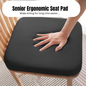 Receive 2-Senior Ergonomic Cushion low-rebound, Anti-flattening Design, Suitable for Office Chairs, Odorless All Year Round, Square-shaped, an Ideal Choice for Gifting